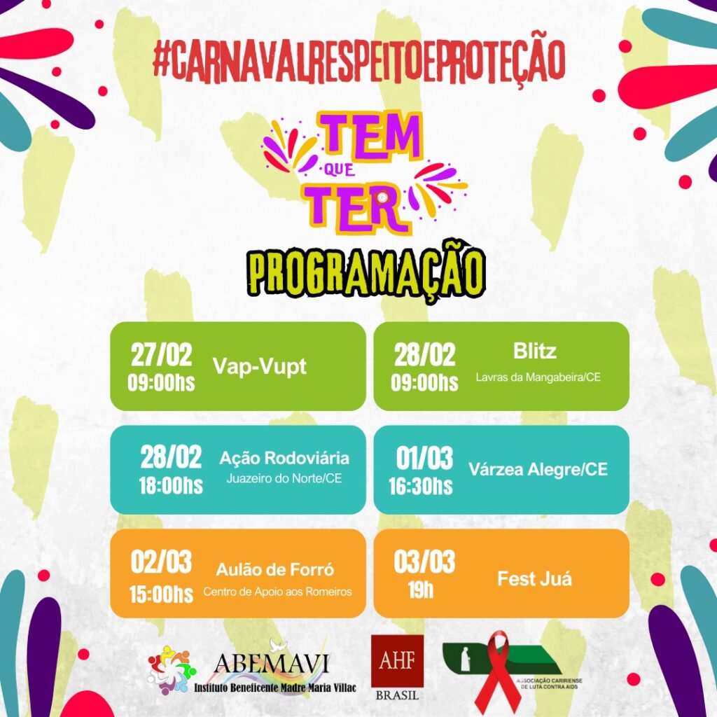 Associação Caririense de Luta contra Aids lança campanha de Prevenção as ISTs e HIV no Carnaval. 7 IMG 20250225 WA0022